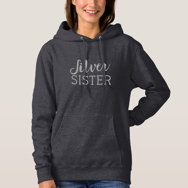 Silver Sister Grombré Bewegung Hoodie (Vorderseite)