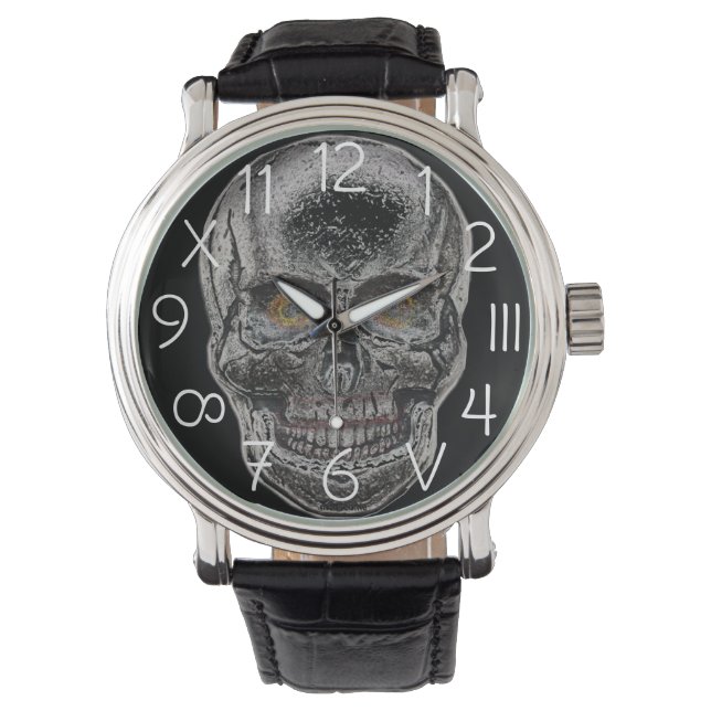 Silver Skull eWatch Armbanduhr (Vorderseite)
