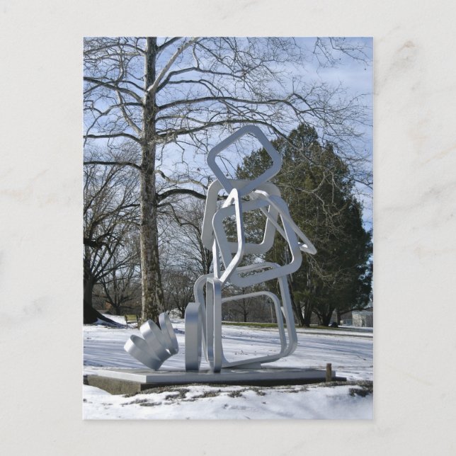 Silver Skulptur Mellon Park Postkarte (Vorderseite)
