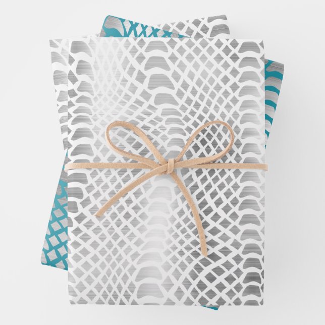 Silver Snake Print Geschenkpapier Set (Beispiel)