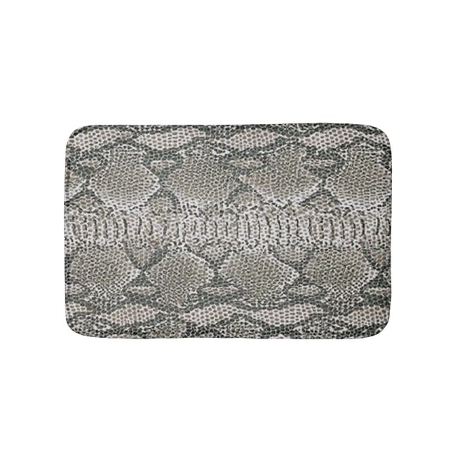 Silver Snake Skin Bath Badematte (Vorderseite)