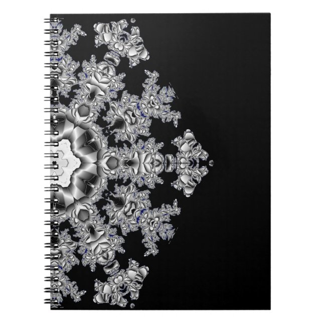 Silver Snowflake Notizblock (Vorderseite)
