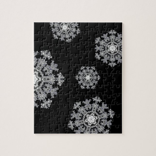 Silver Snowflake Puzzle (Vertikal)