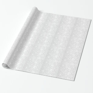 Silver Snowflake Weihnachtszeitschrift Geschenkpapier