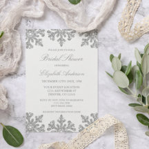 Silver Snowflake Winter Brautparty