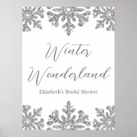 Silver Snowflake Winter Brautparty