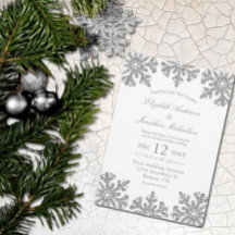 Silver Snowflake Winter Wedding