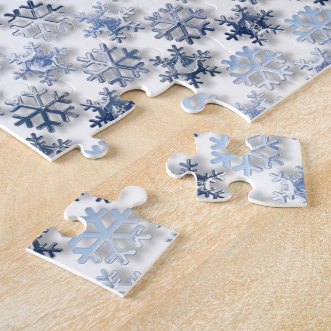 Silver Snowflakes Jigsaw Puzzle (Seite)