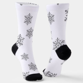 Silver Snowflakes Socken