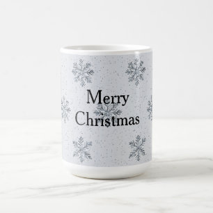Silver Snowflakes Weihnachten Kaffeetasse