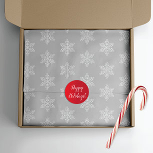 Silver Snowflakes Weihnachten Seidenpapier