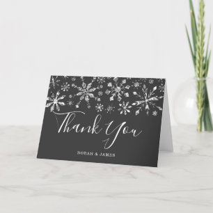 Silver Snowflakes WinterWedding Danke