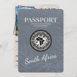 Silver South Africa Passport Save The Date