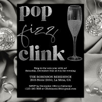 Silver Sparkle Cheers zum Silvesterabend-Party