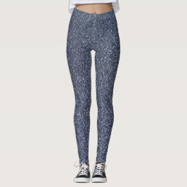 Silver Sparkle Glitzer Leggings