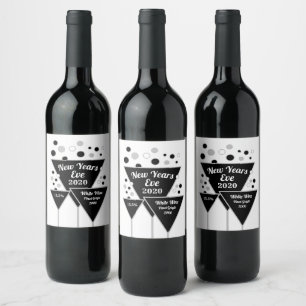 Silver Sparkling Wine, Silvester Weinetikett