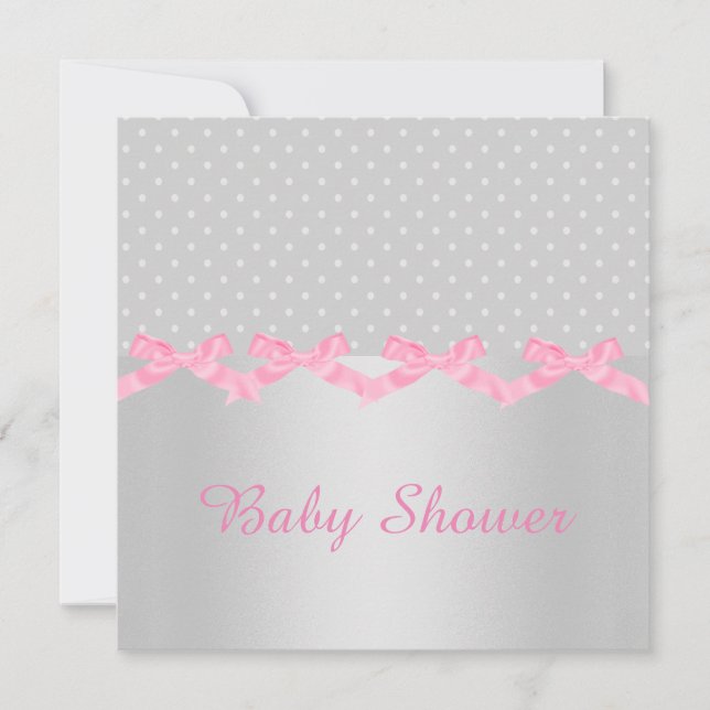 SILVER SPOT BABY SHOWER EINLADUNG (Vorderseite)