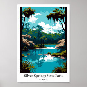 Silver Springs Staat Park Parco Civico-Ciani Poster