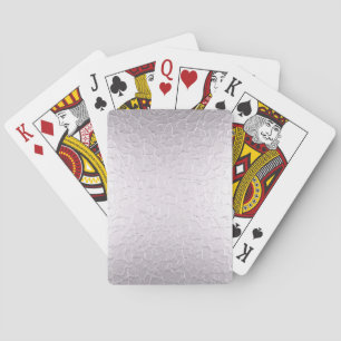 Silver Stainless Shiny Metallic Playing Cards Spielkarten