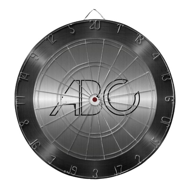 Silver Stainless Steel Metal 2 Dartscheibe (vorne)