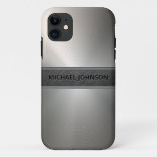 Silver Stainless Steel Metal Modern Case-Mate iPhone Hülle