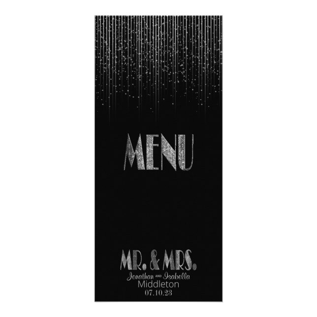 Silver Star Dusche und Schwarz - Menü (Vorne)