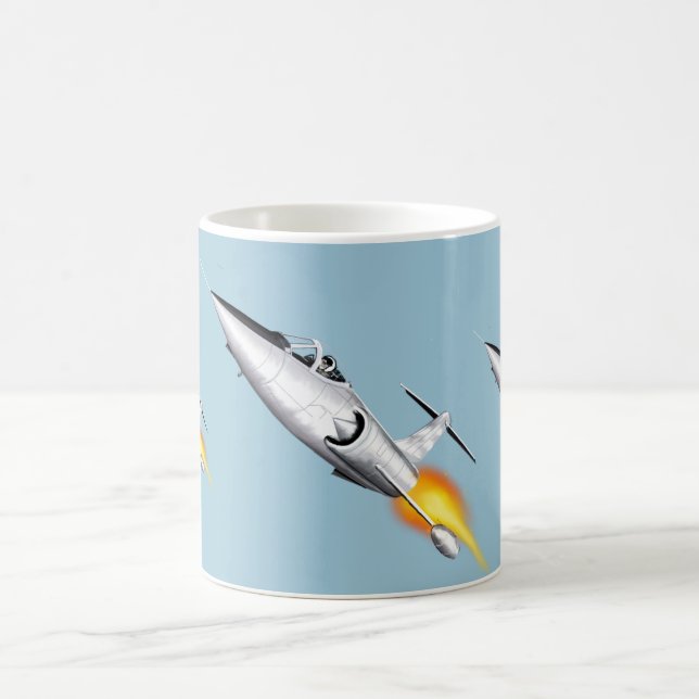 Silver Starfighter F104 Tasse (Mittel)