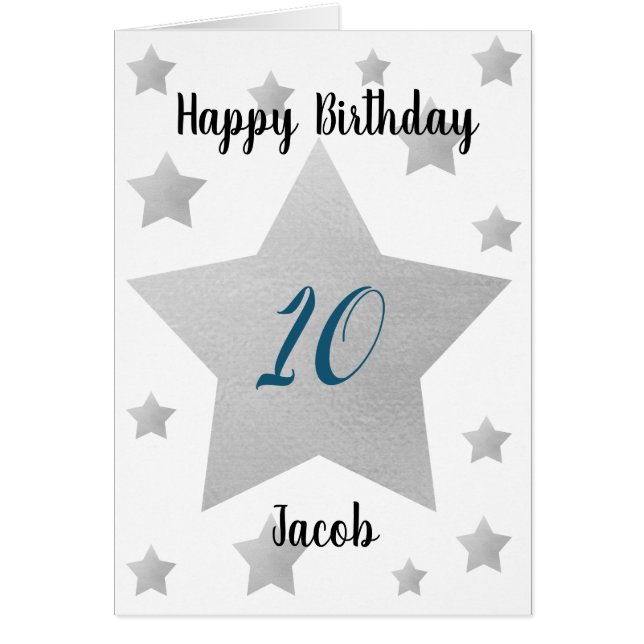 Silver Stars Boy 10. Geburtstag (Vorne)