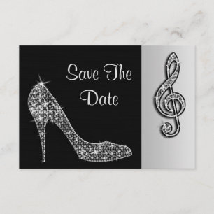 Silver Stiletto & Treble Cleft 50. Save The Date