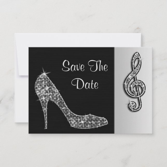 Silver Stiletto & Treble Cleft 50. Save the Date (Vorderseite)