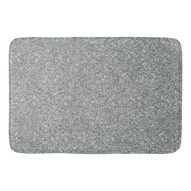Silver Stone Gary Gold Marmor Lila Glitzer Badematte (Vorderseite)