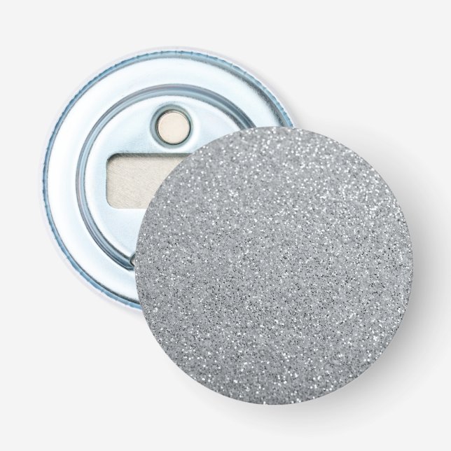 Silver Stone Gary Gold Marmor Lila Glitzer Flaschenöffner (Vorderseite)