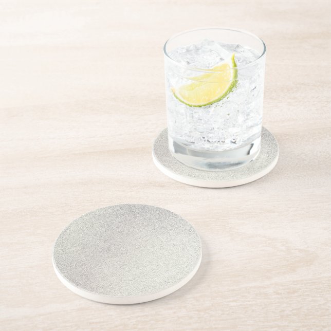 Silver Stone Gary Gold Marmor Lila Glitzer Getränkeuntersetzer (Seite)