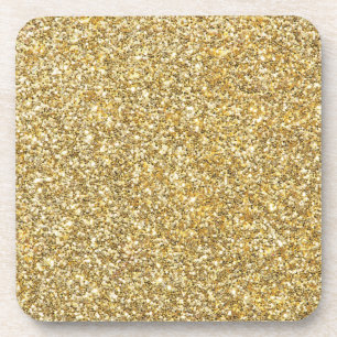 Silver Stone Gary Gold Marmor Lila Glitzer Getränkeuntersetzer