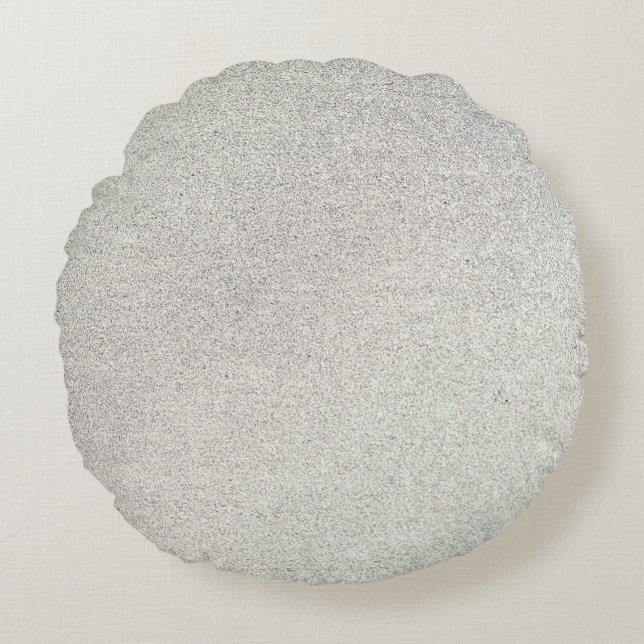 Silver Stone Gary Gold Marmor Lila Glitzer Rundes Kissen (Vorderseite)