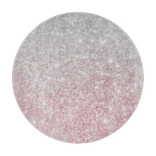 Silver Stone Gary Gold Marmor Lila Glitzer Schneidebrett