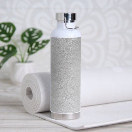 Silver Stone Gary Gold Marmor Lila Glitzer Trinkflasche