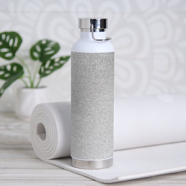 Silver Stone Gary Gold Marmor Lila Glitzer Trinkflasche (Yoga)