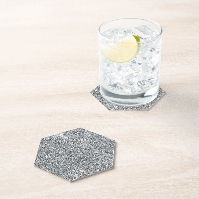 Silver Stone Gary Gold Marmor Lila Glitzer Untersetzer (Vor Ort)