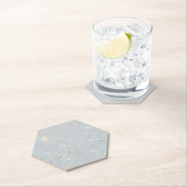 Silver Stone Gary Gold Marmor Lila Glitzer Untersetzer