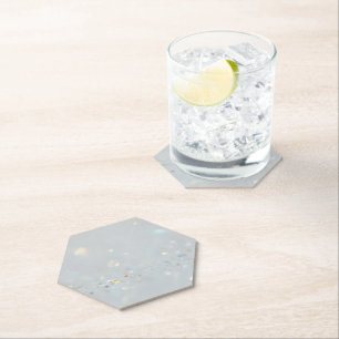 Silver Stone Gary Gold Marmor Lila Glitzer Untersetzer