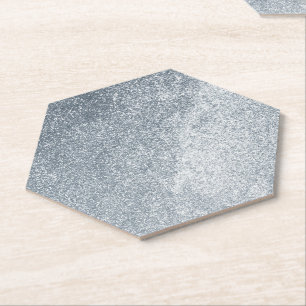 Silver Stone Gary Gold Marmor Lila Glitzer Untersetzer