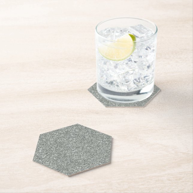 Silver Stone Gary Gold Marmor Lila Glitzer Untersetzer (Vor Ort)