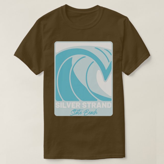 Silver Strand Staat Beach California T-Shirt (Design vorne)