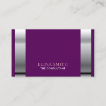Silver Stripe Lila Minimal Moderner Berater