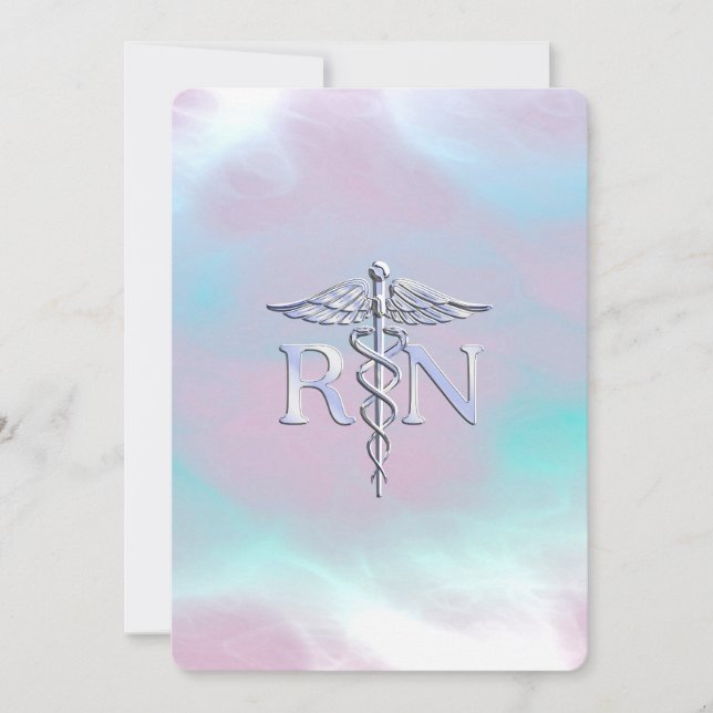 Silver Style RN Caduceus Medical Mother Pearl (Vorderseite)