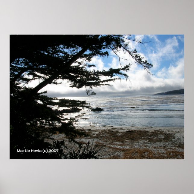 Silver Sunset at Carmel Poster (Vorne)