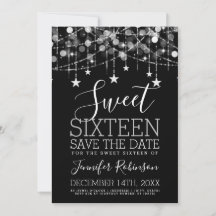 Silver Sweet 16 Funkelnd String Lights Rett Date