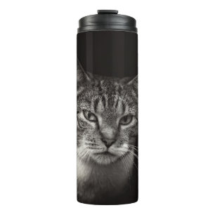 SILVER TABBY CAT THERMOSBECHER