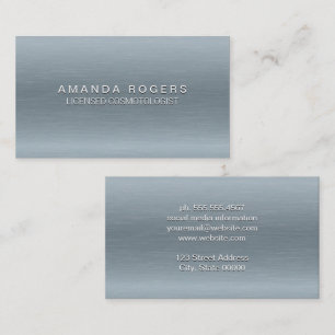 Silver Texture Background-Karte Visitenkarte